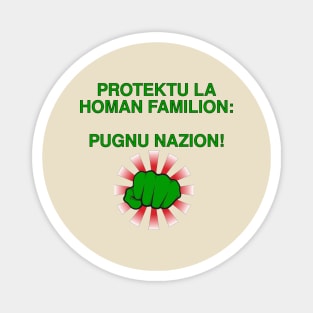 Protektu la homan familion: Pugnu nazion! Magnet